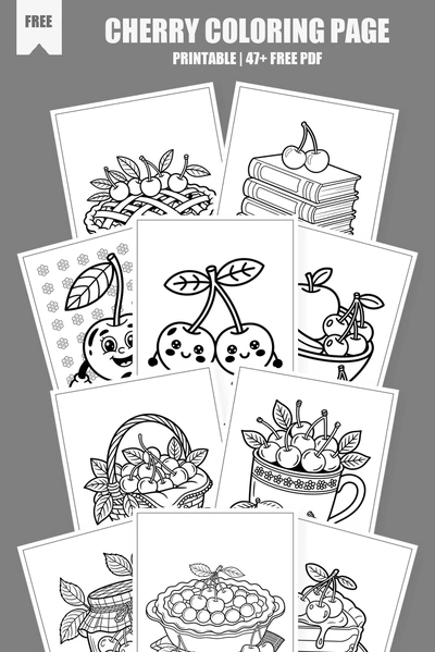 Coloring Pages PDF Pack Cover