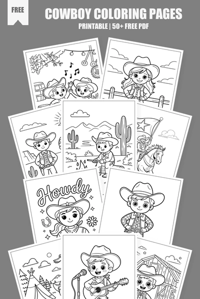 Coloring Pages PDF Pack Cover