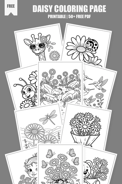 Coloring Pages PDF Pack Cover