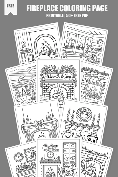 Coloring Pages PDF Pack Cover