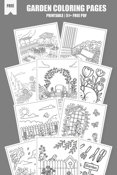 Coloring Pages PDF Pack Cover