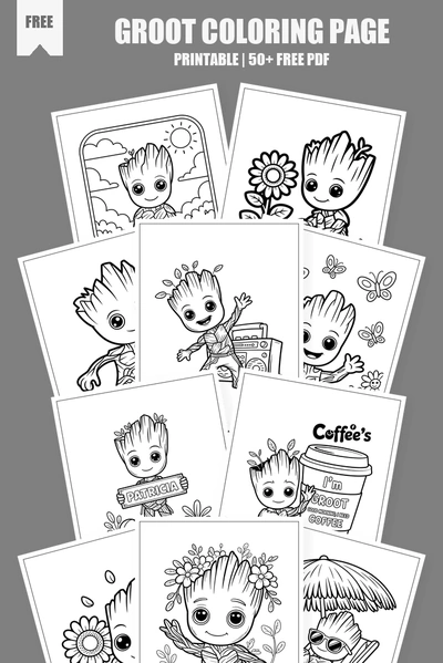 Coloring Pages PDF Pack Cover