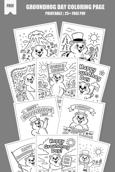 Coloring Pages PDF Pack Cover