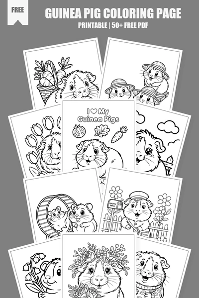 Coloring Pages PDF Pack Cover