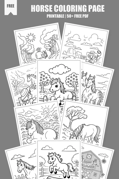 Coloring Pages PDF Pack Cover