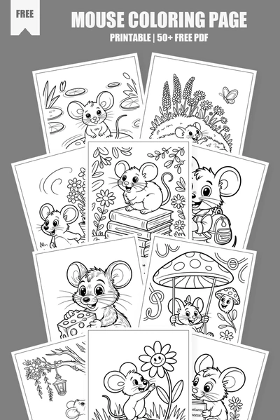 Coloring Pages PDF Pack Cover