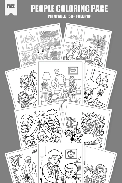 Coloring Pages PDF Pack Cover