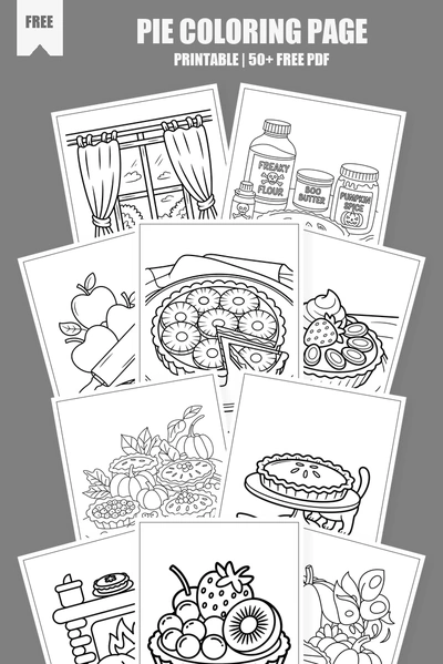 Coloring Pages PDF Pack Cover