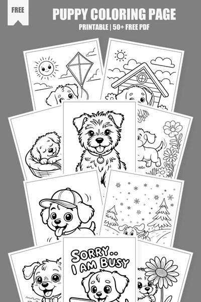 Coloring Pages PDF Pack Cover