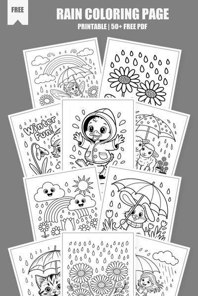 Coloring Pages PDF Pack Cover