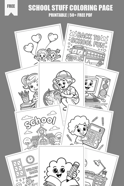 Coloring Pages PDF Pack Cover