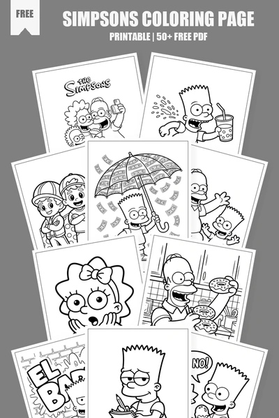 Coloring Pages PDF Pack Cover