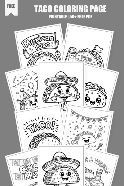 Coloring Pages PDF Pack Cover