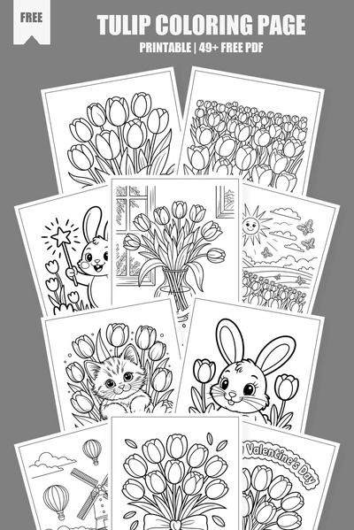 Coloring Pages PDF Pack Cover