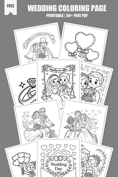 Coloring Pages PDF Pack Cover