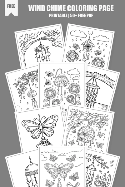 Coloring Pages PDF Pack Cover