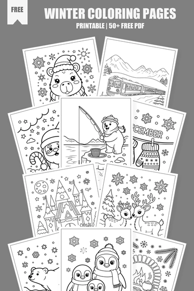 Coloring Pages PDF Pack Cover