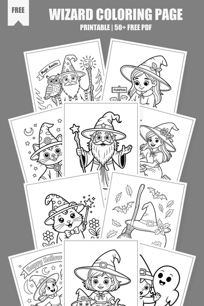 Coloring Pages PDF Pack Cover
