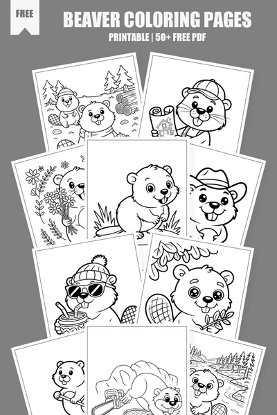 Coloring Pages PDF Pack Cover