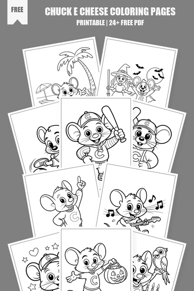 Coloring Pages PDF Pack Cover