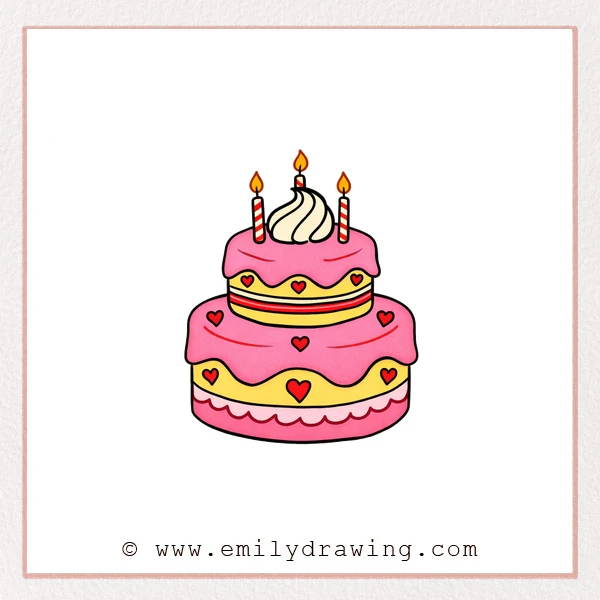 Preview of Cake drawing