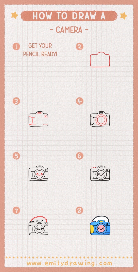 how to draw a camera pinterest pin
