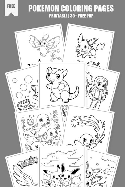 Coloring Pages PDF Pack Cover