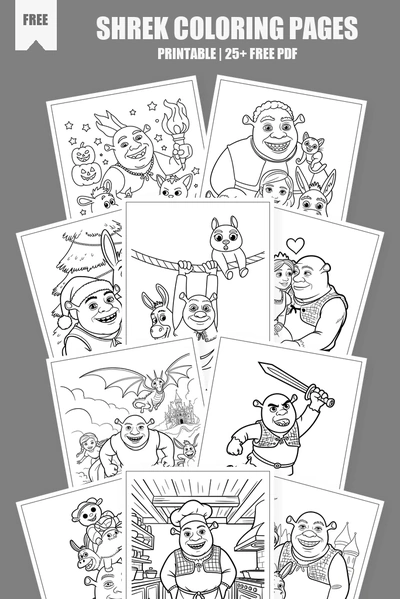 Coloring Pages PDF Pack Cover