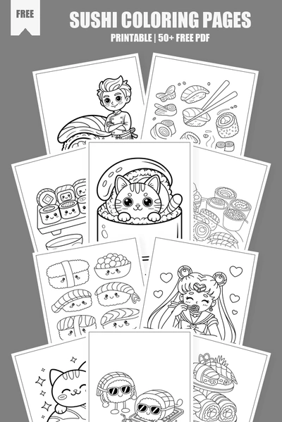 Coloring Pages PDF Pack Cover