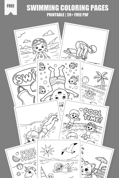 Coloring Pages PDF Pack Cover