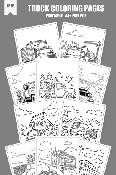 Coloring Pages PDF Pack Cover