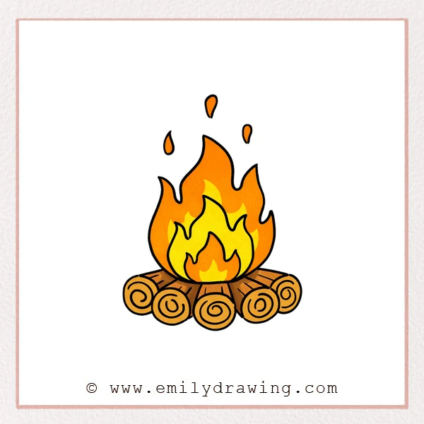 Preview of Campfire drawing