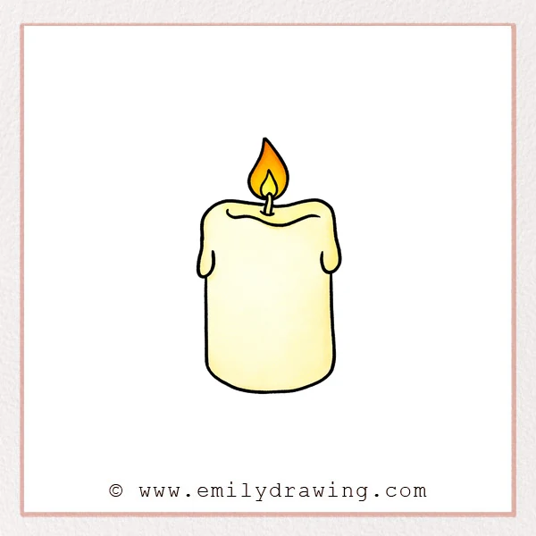 Preview of Candle drawing
