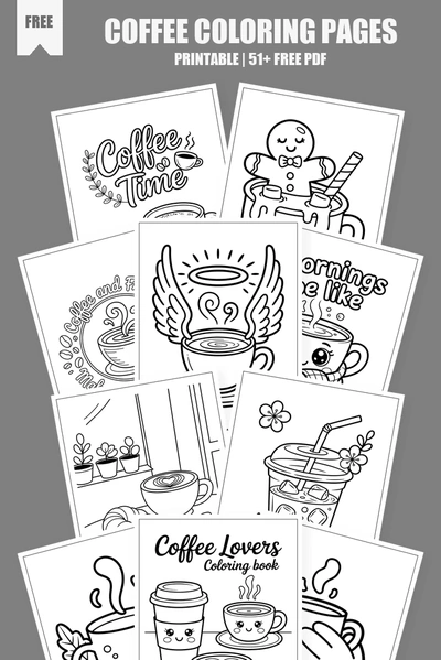 Coloring Pages PDF Pack Cover