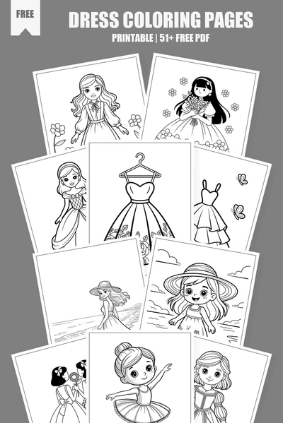Coloring Pages PDF Pack Cover