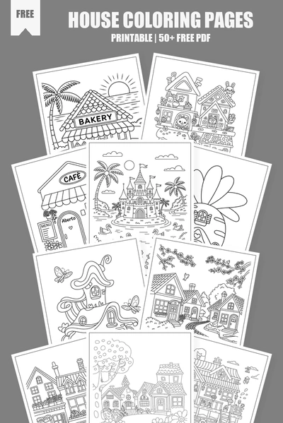 Coloring Pages PDF Pack Cover