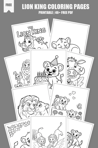 Coloring Pages PDF Pack Cover