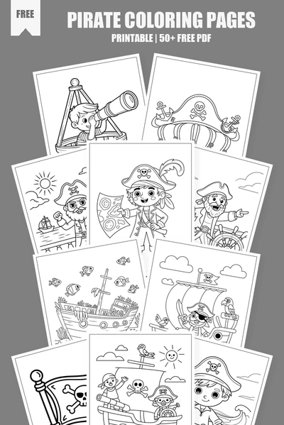 Coloring Pages PDF Pack Cover
