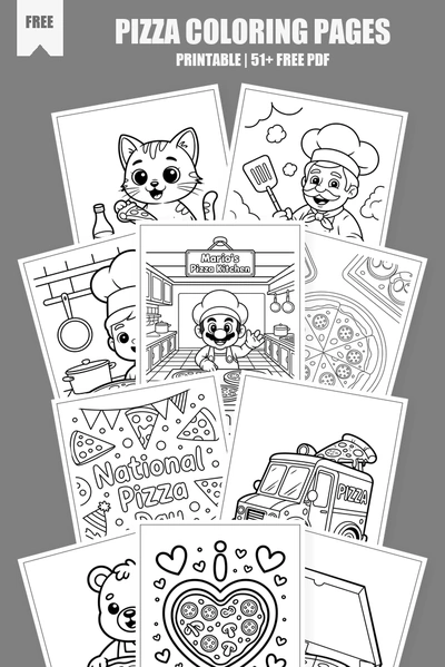 Coloring Pages PDF Pack Cover