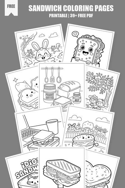 Coloring Pages PDF Pack Cover
