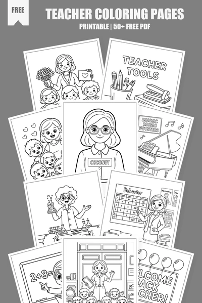 Coloring Pages PDF Pack Cover