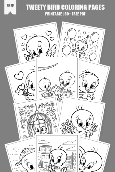 Coloring Pages PDF Pack Cover