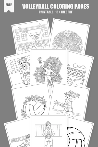 Coloring Pages PDF Pack Cover