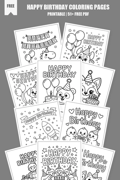 Coloring Pages PDF Pack Cover