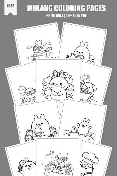 Coloring Pages PDF Pack Cover