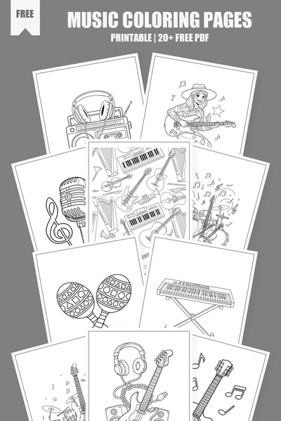 Coloring Pages PDF Pack Cover