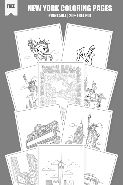 Coloring Pages PDF Pack Cover