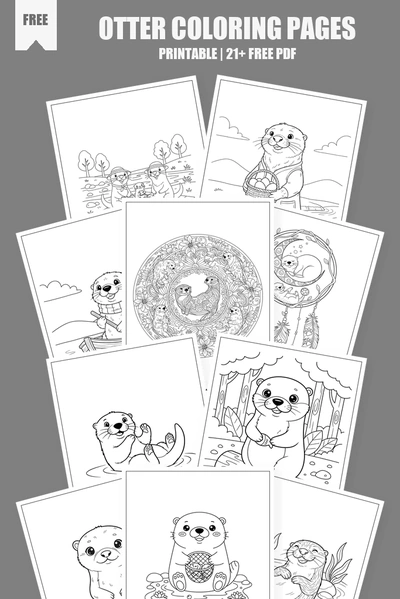 Coloring Pages PDF Pack Cover