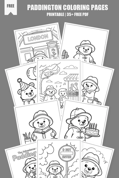 Coloring Pages PDF Pack Cover