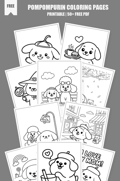 Coloring Pages PDF Pack Cover